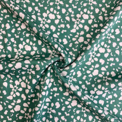 Printed Viscose RELLO Emerald / Off-White